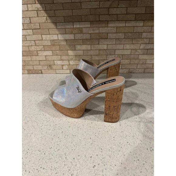 KARL LAGERFELD PARIS‎ Women's Hensley Platform Sandals - Picture 1 of 6